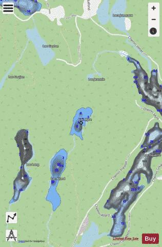 Myre  Lac depth contour Map - i-Boating App - Streets