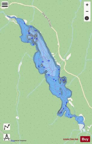 Neigette, Grand lac depth contour Map - i-Boating App - Streets