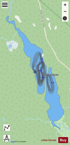 Neigette, Petit lac depth contour Map - i-Boating App - Streets
