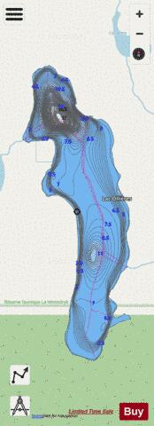 Ollieres, Lac depth contour Map - i-Boating App - Streets
