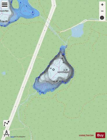 Orignal, Lac a l' depth contour Map - i-Boating App - Streets