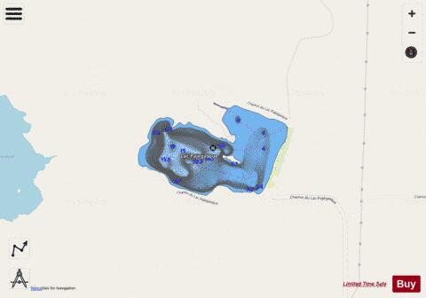Pajegasque, Lac depth contour Map - i-Boating App - Streets