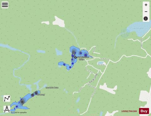 Pointe Au Chene  Lac De depth contour Map - i-Boating App - Streets