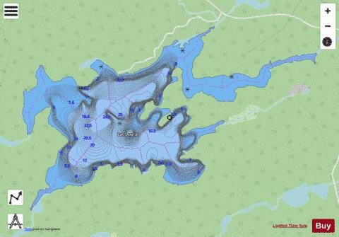 Duprat, Lac depth contour Map - i-Boating App - Streets