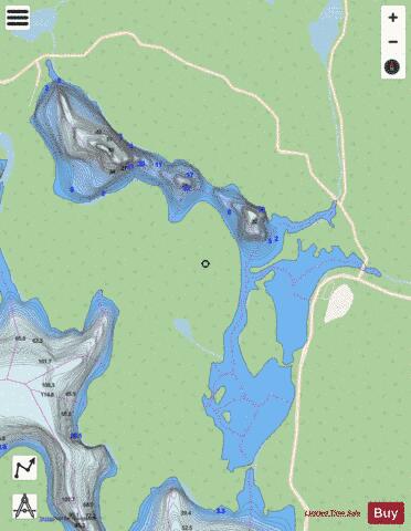 Foins, Grand lac des depth contour Map - i-Boating App - Streets