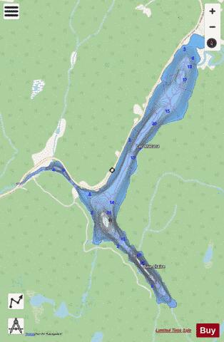 Macaza, Lac depth contour Map - i-Boating App - Streets