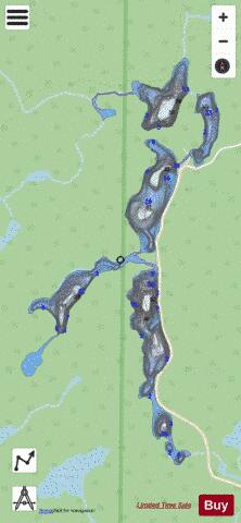 Marcel, Lac depth contour Map - i-Boating App - Streets