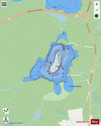 Ollier, Lac depth contour Map - i-Boating App - Streets