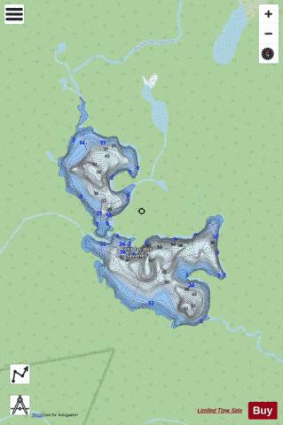Savanes, Petit lac des depth contour Map - i-Boating App - Streets