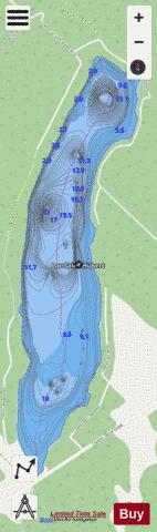 Saint-Hubert, Lac depth contour Map - i-Boating App - Streets
