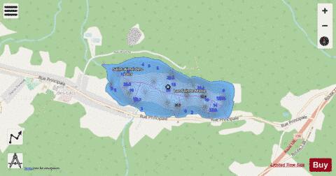 Sainte-Marie, Lac depth contour Map - i-Boating App - Streets