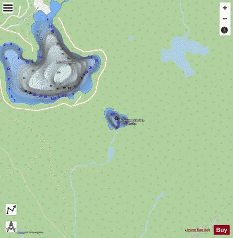 Truite Troisieme depth contour Map - i-Boating App - Streets