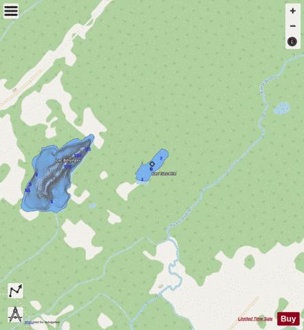 Turcotte  Lac depth contour Map - i-Boating App - Streets