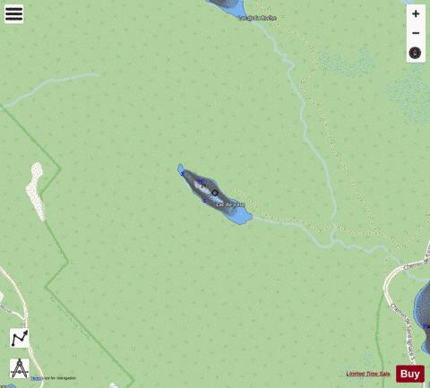 Vase  Lac De depth contour Map - i-Boating App - Streets
