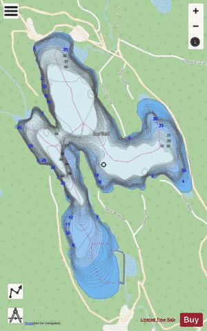 Vert, Lac depth contour Map - i-Boating App - Streets