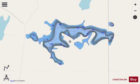 Gillis Lake depth contour Map - i-Boating App - Streets
