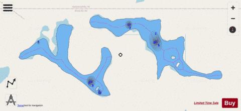 Hassard Lake depth contour Map - i-Boating App - Streets