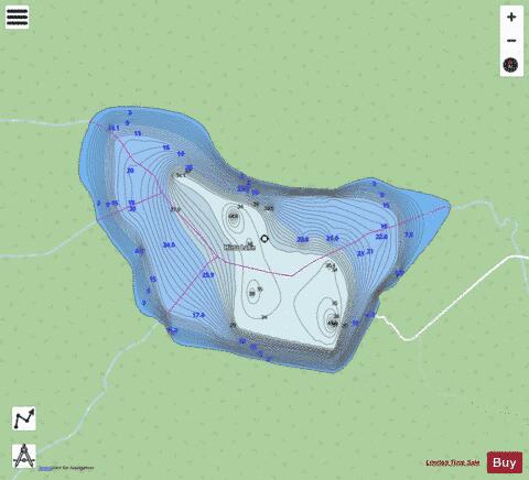 Hirtz Lake depth contour Map - i-Boating App - Streets