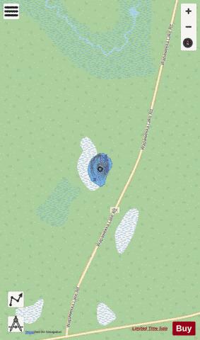 Jackpine Lake (West) depth contour Map - i-Boating App - Streets