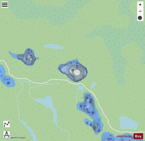 Kit Lake depth contour Map - i-Boating App - Streets