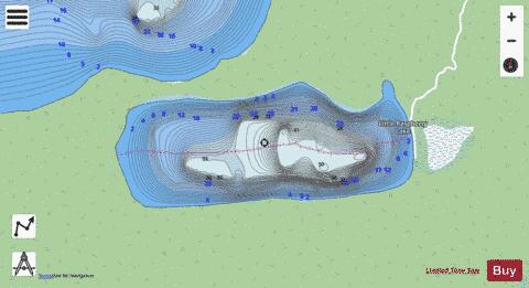 Little Raspberry Lake depth contour Map - i-Boating App - Streets