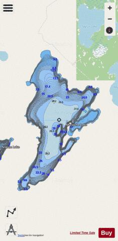 Maraiche Lake depth contour Map - i-Boating App - Streets