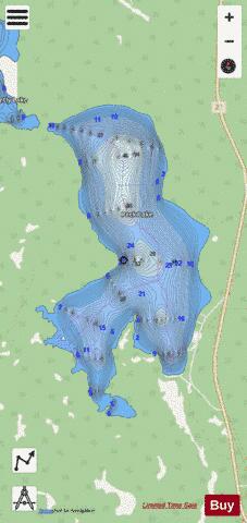 Peck Lake depth contour Map - i-Boating App - Streets