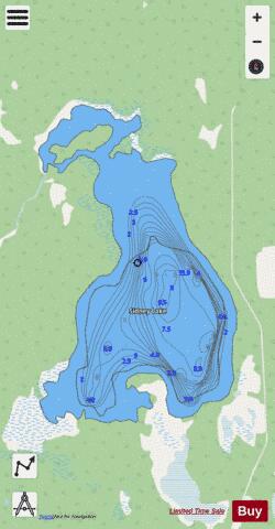 Sidney Lake depth contour Map - i-Boating App - Streets