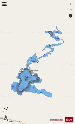 Tyrrell Lake depth contour Map - i-Boating App - Streets