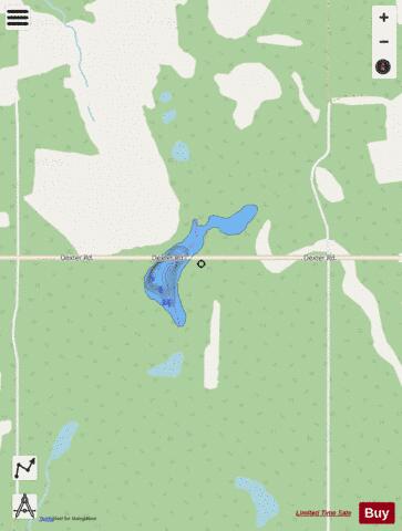 Unnamed  Lake 628 depth contour Map - i-Boating App - Streets