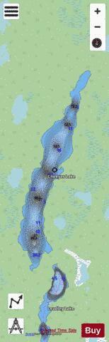 Cheeyas Lake depth contour Map - i-Boating App - Streets