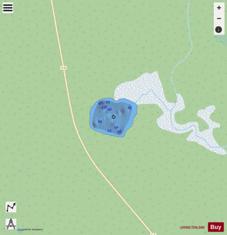 Mile 3 Lake depth contour Map - i-Boating App - Streets