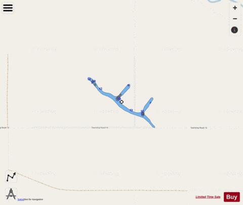 Jahns Mine Strip depth contour Map - i-Boating App - Streets