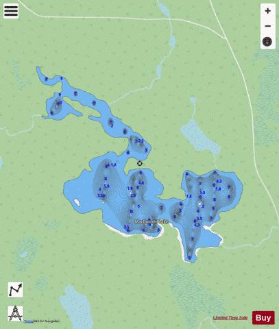 Macdonnell Lake depth contour Map - i-Boating App - Streets