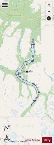 Kusawa depth contour Map - i-Boating App - Streets