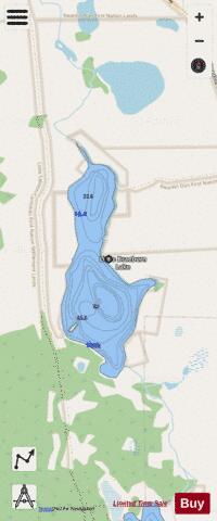 Little Braeburn depth contour Map - i-Boating App - Streets