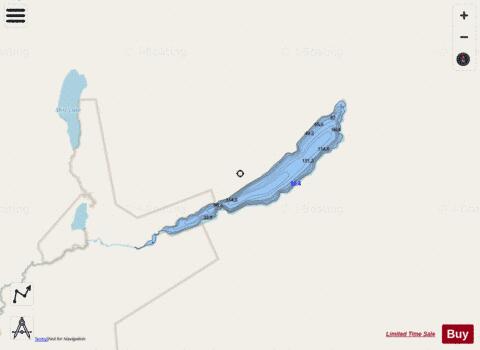 Moose depth contour Map - i-Boating App - Streets