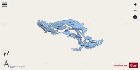 Stewart depth contour Map - i-Boating App - Streets
