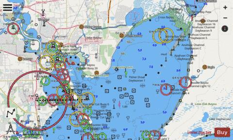 GALVESTON BAY SIDE A Marine Chart - Nautical Charts App - Streets