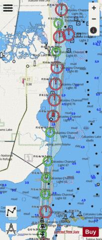 Calcasieu River and Approaches - Extension Marine Chart - Nautical Charts App - Streets