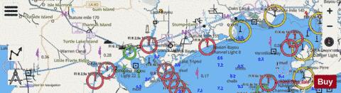 WEEKS I TO WHITE LAKE SIDE B Marine Chart - Nautical Charts App - Streets