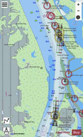 HEAD OF PASSES Marine Chart - Nautical Charts App - Streets