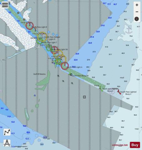 SOUTH PASS Marine Chart - Nautical Charts App - Streets