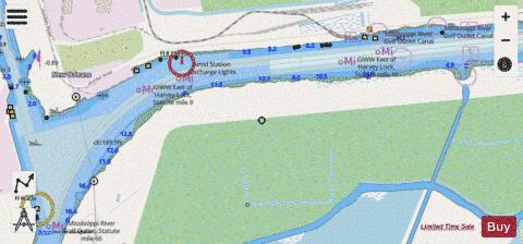NEW ORLEANS HBR INSET 1 CONT OF MISSISSIPPI RVR Marine Chart - Nautical Charts App - Streets