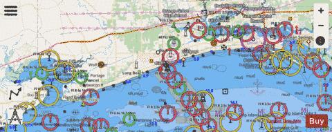 DOG KEYS PASS TO WAVELAND Marine Chart - Nautical Charts App - Streets