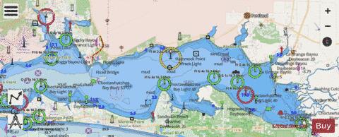 WEST BAY TO SANTA ROSA SOUND Marine Chart - Nautical Charts App - Streets