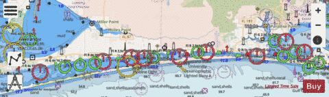 WEST BAY TO SANTA ROSA SOUND SIDE B Marine Chart - Nautical Charts App - Streets