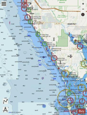 CHARLOTTE HARBOR TO TAMPA BAY Marine Chart - Nautical Charts App - Streets
