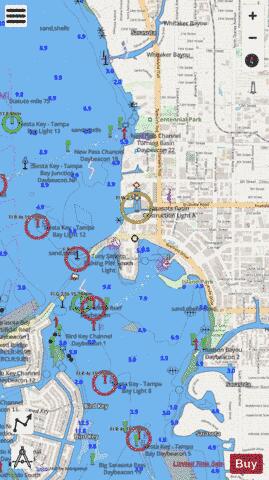 INSET 2 SARASOTA Marine Chart - Nautical Charts App - Streets