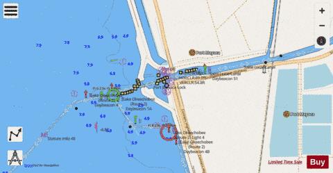 INSET 2 SIDE A PORT MAYACA Marine Chart - Nautical Charts App - Streets